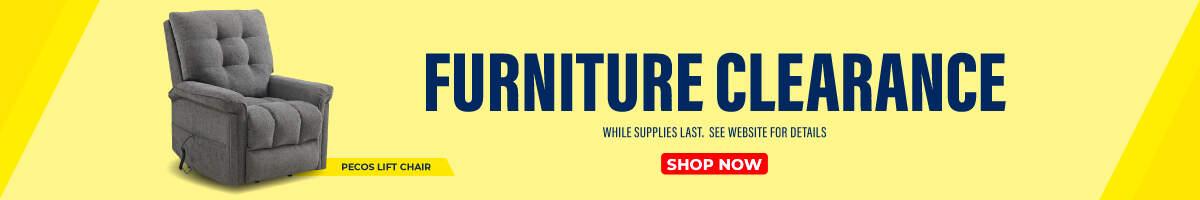 PLP banner: Clearance Furniture