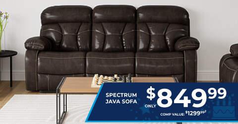 Spectrum Java SofaOnly $849.99. comp value $1,299.99.2