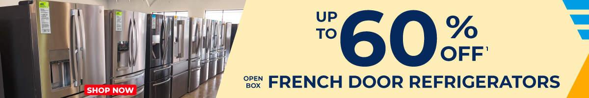 Up to 60% off 1 Open Box French Door Refrigerators