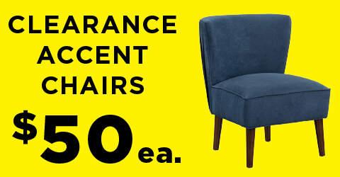 Clearance Accent Chairs $50 ea.