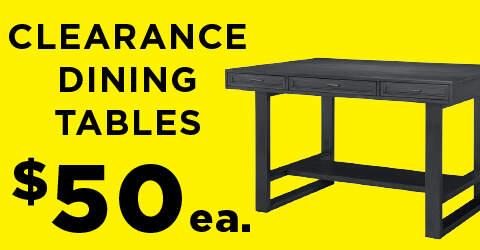 Clearance Dining Tables $50 ea. 