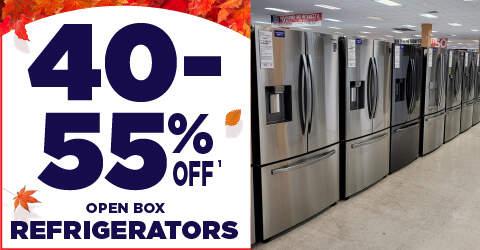 40-55% off 1 Open Box Refrigerators