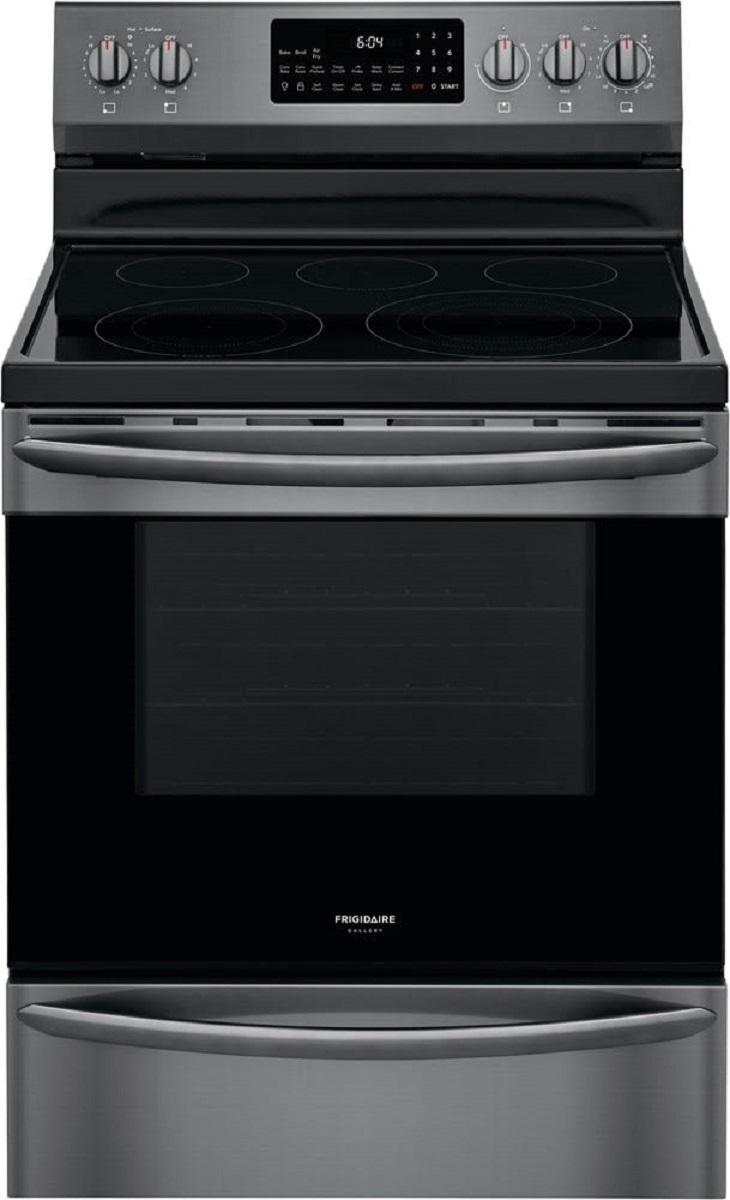 Frigidaire GCRE3060AD 5.7 Cu. Ft. 30" Freestanding Electric Range in Black Stainless Steel
