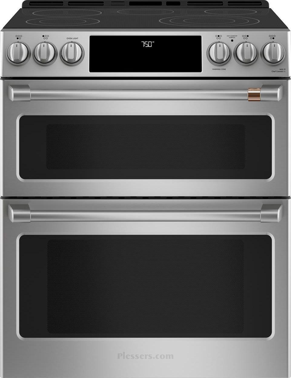 Cafe Café CES750P2MS1 30" Slide-In Radiant and Convection Double Oven Range - Stainless Steel