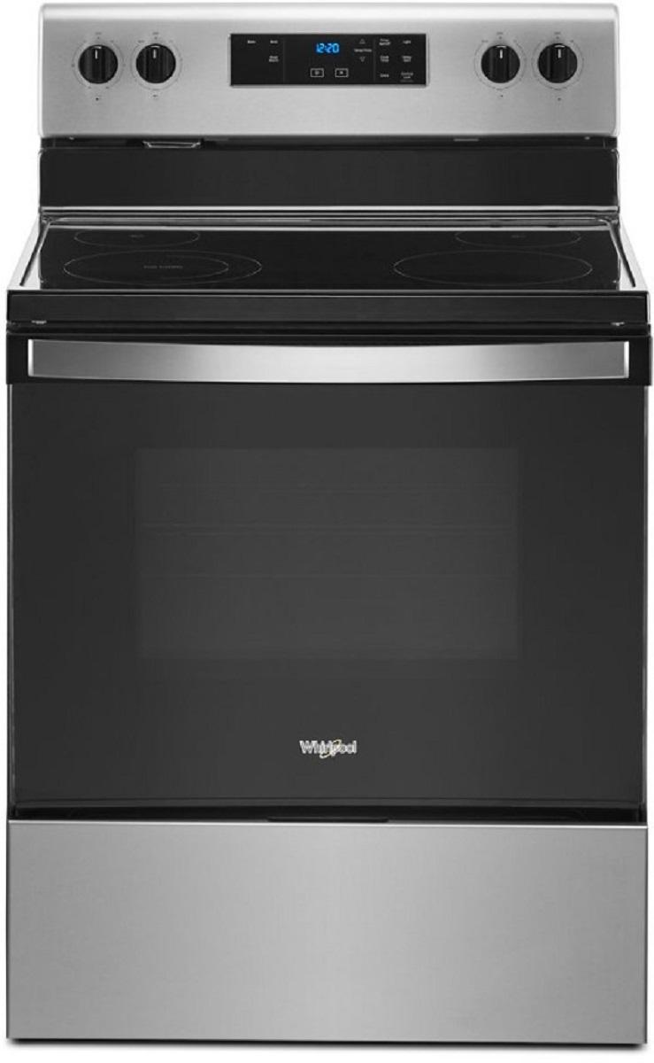 Whirlpool WFE320M0JS 30" 5.3 Cu. Ft. Stainless Steel Electric Range with 4 Burners