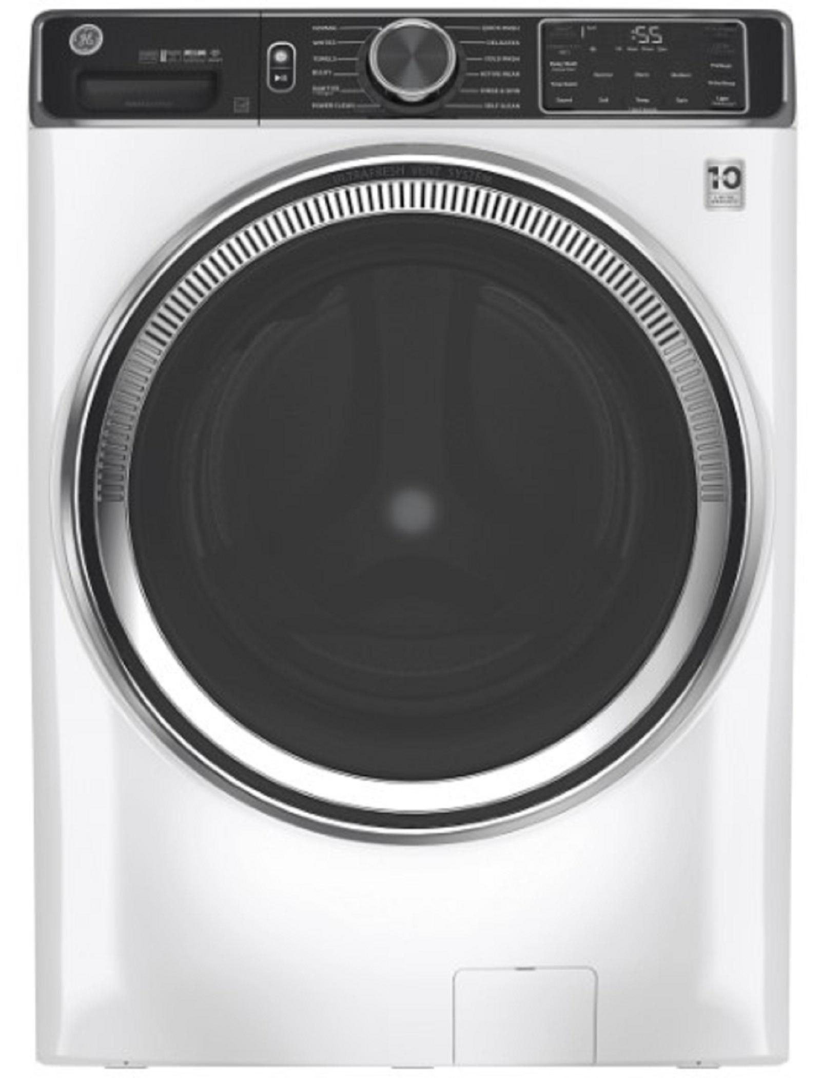 GE GFW850SSNWW 28" 5.0 Cu. Ft. White Front Load Washer