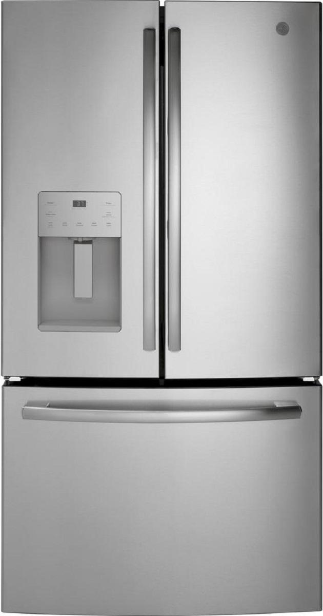 GE GFE26JYMFS 36 Inch Freestanding French Door Refrigerator with 25.6 cu. ft. Total Capacity