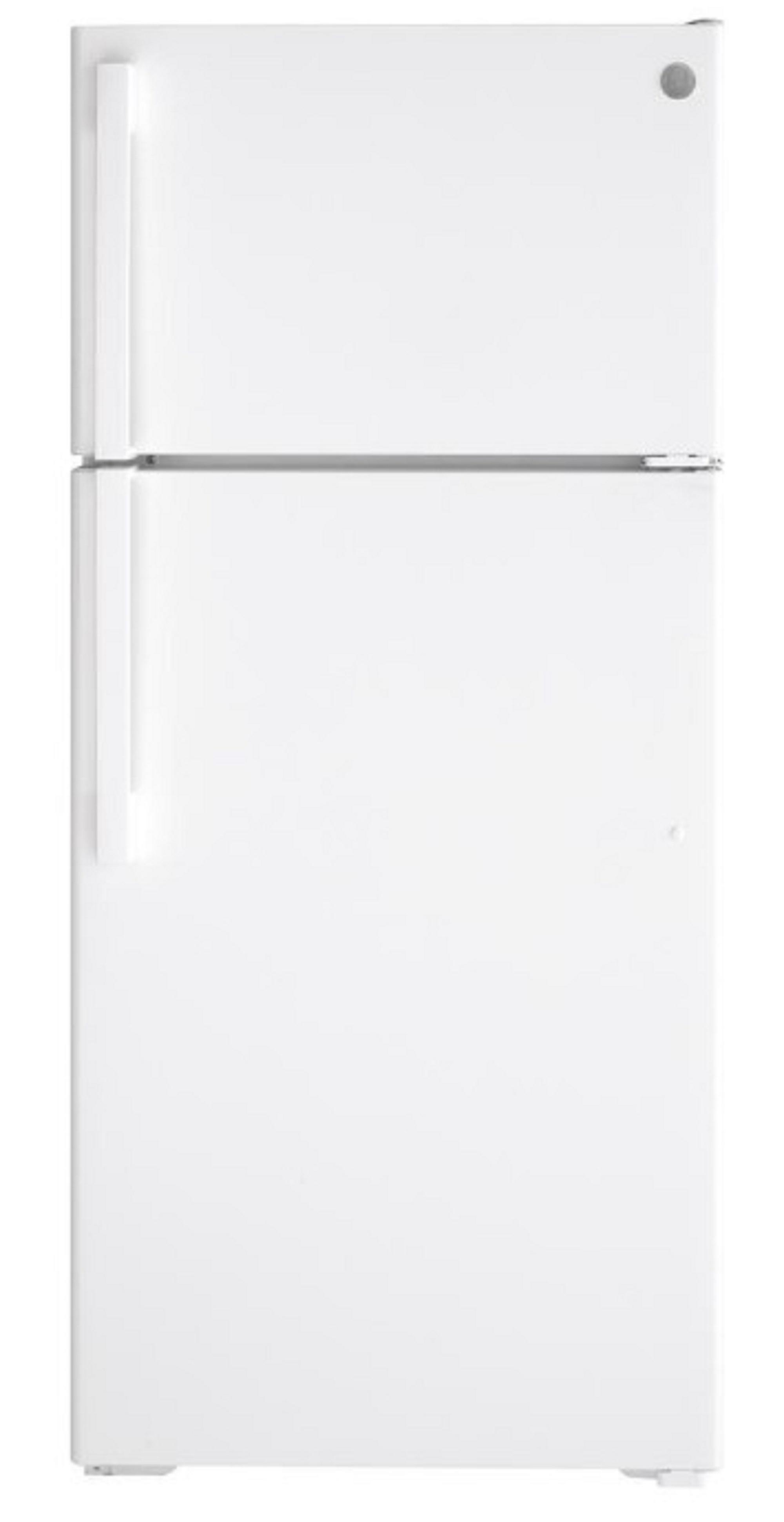 GE GTS17DTNRWW 28" 16.6 Cu. Ft. White Top Freezer