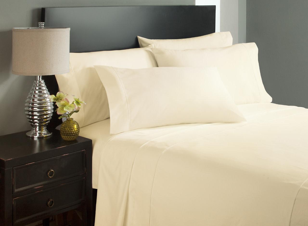 dreamGUARD Microfiber Bed Sheet Set - King, Cream