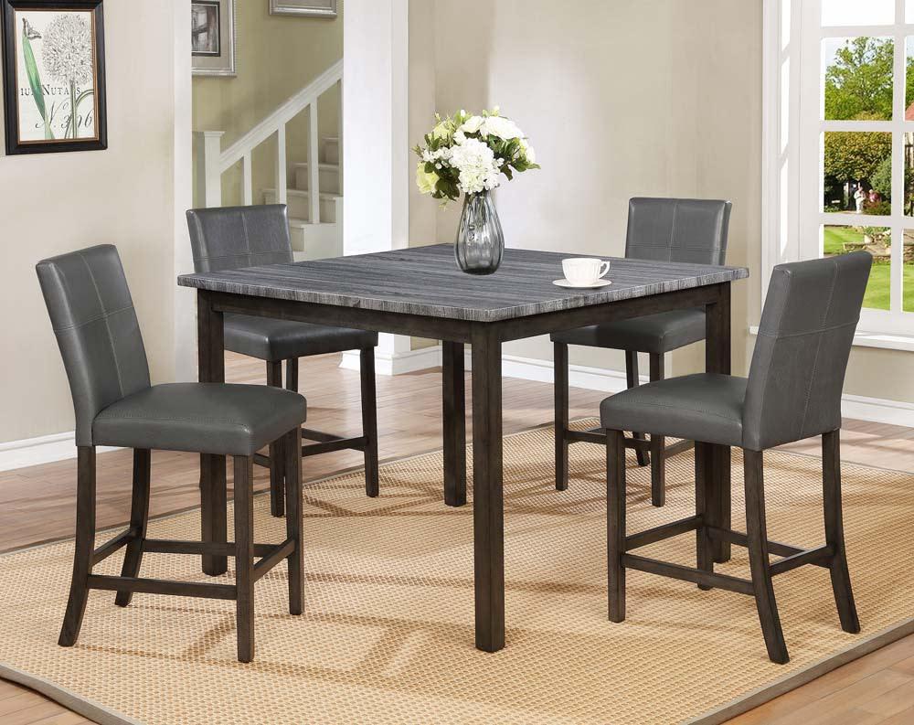 Pompei Grey 5 piece Counter Height Dining Set