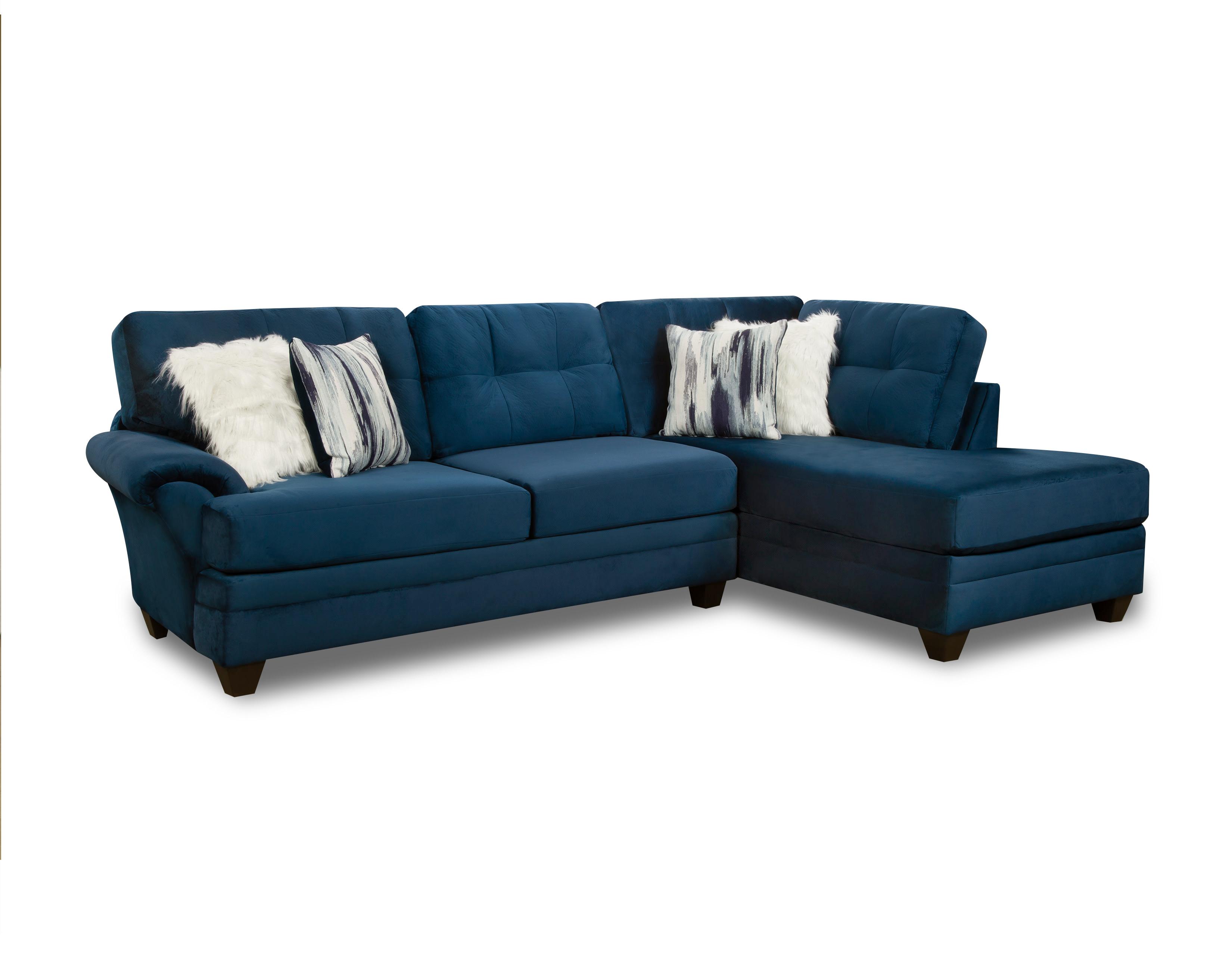 Groovy Navy 2-Piece Sectional