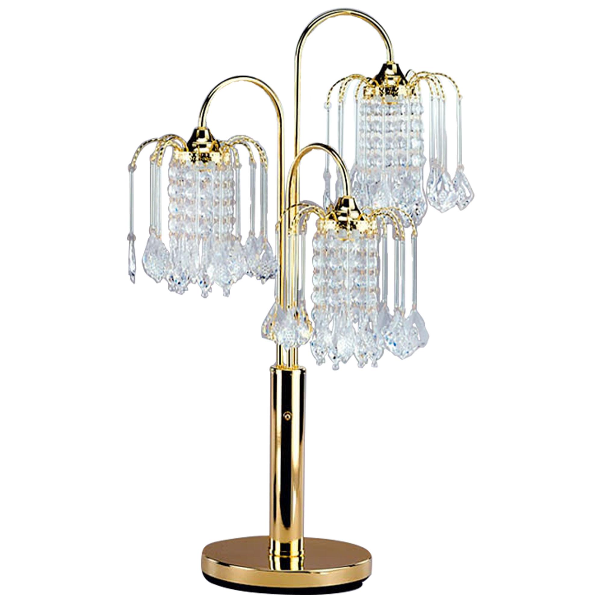 Gold Chandelier Table Lamp