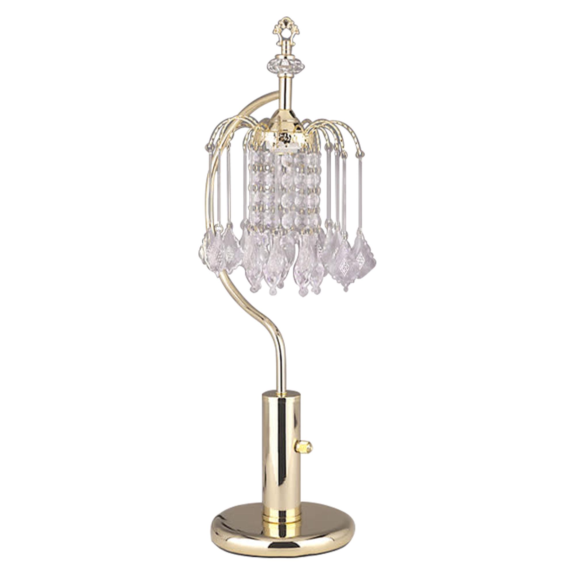 Gold Chandelier Small Table Lamp