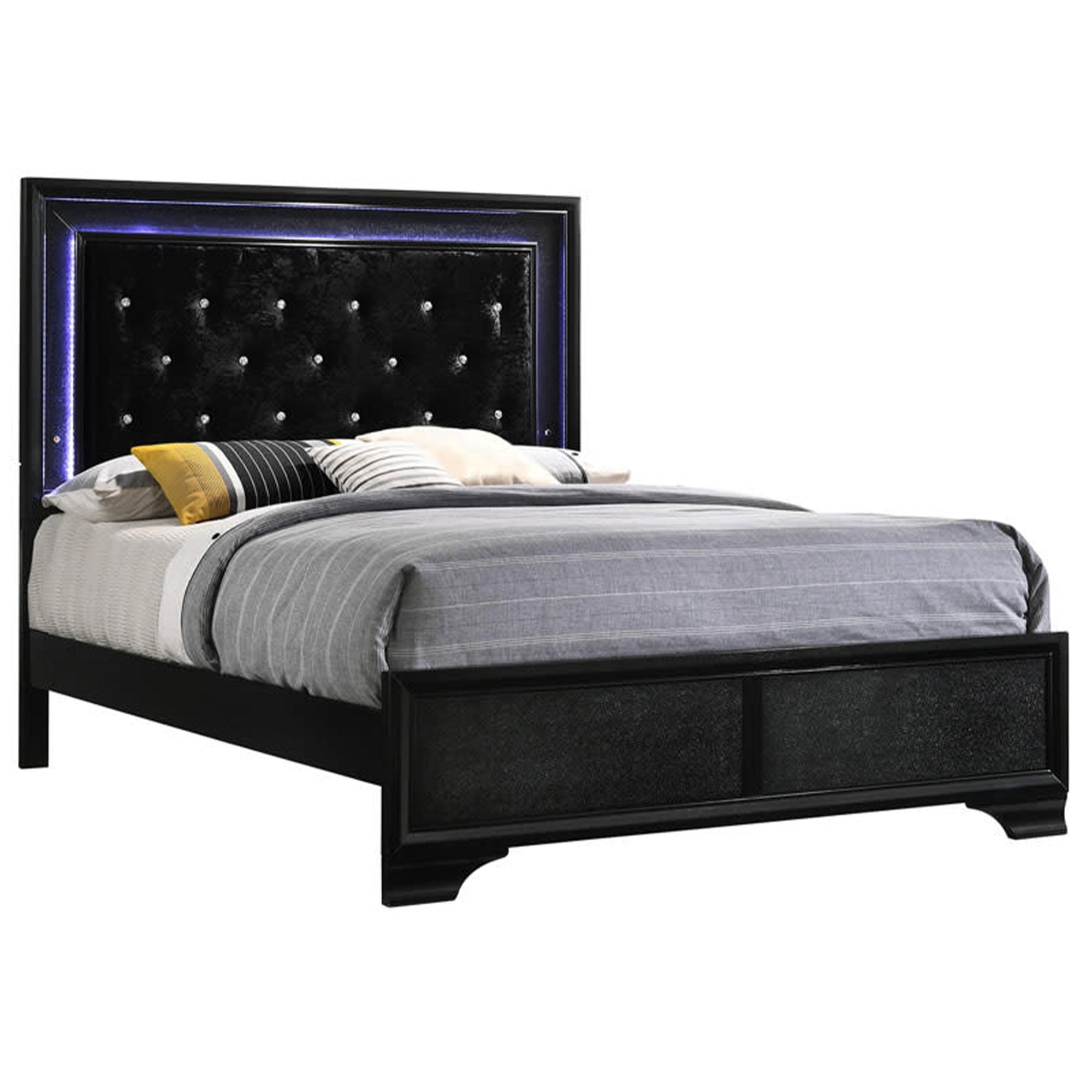 Micah Queen Panel Bed with LED Lighting