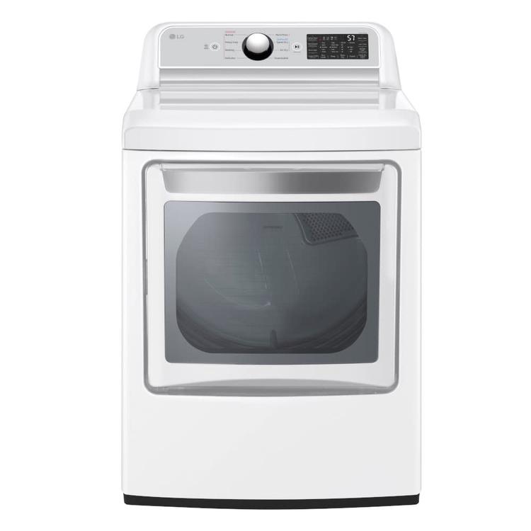 LG DLE7400WE 7.3 cu. ft. Ultra Large High Efficiency Electric Dryer in White