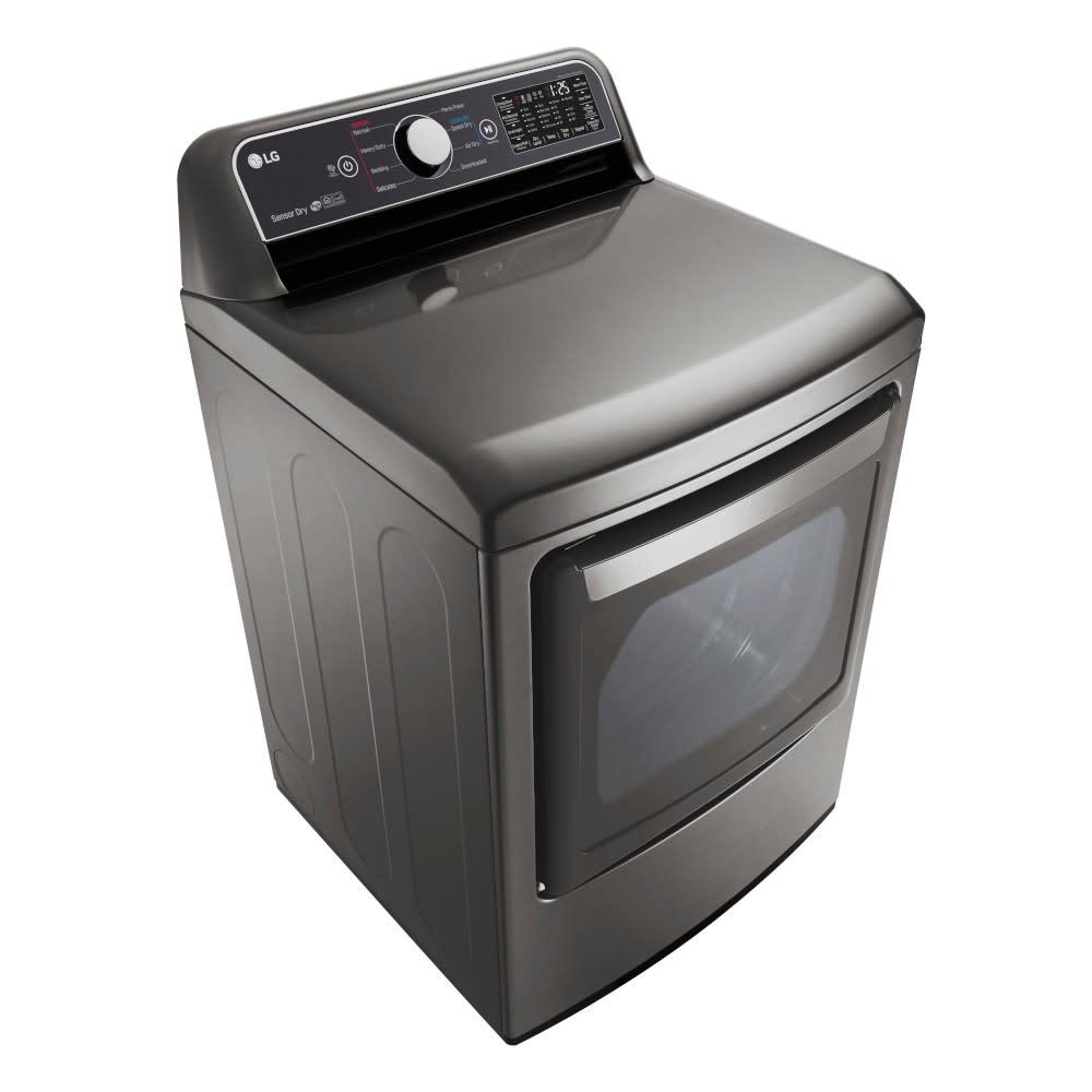 LG DLE7300VE 7.3 cu. ft. Capacity Smart Wi-Fi Enabled Electric Dryer – Graphite Steel