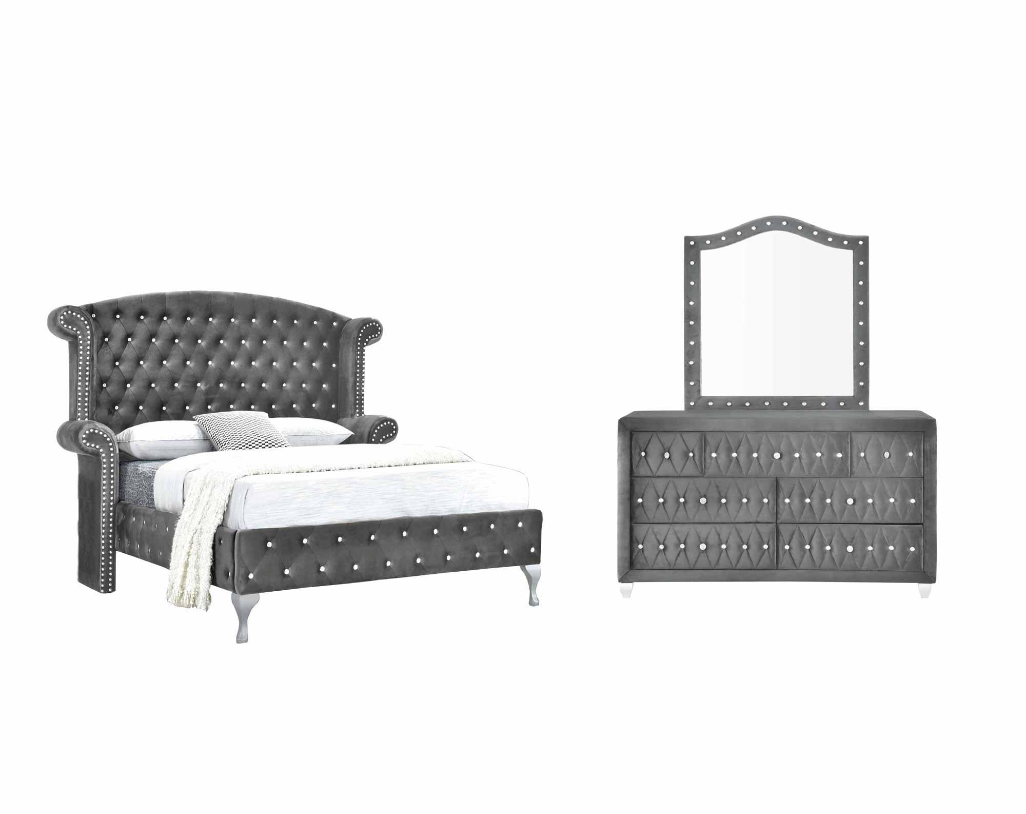 Stella Grey 3-piece King Bedroom Set