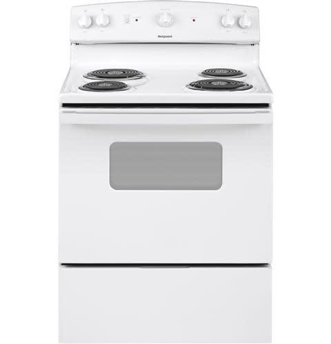 Hotpoint RBS330DRWW 30" Freestanding Electric Range in White
