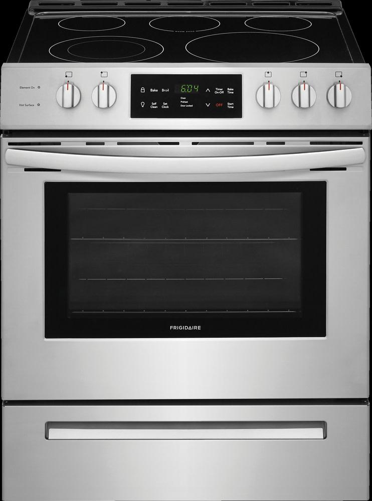 Frigidaire FFEH3054US 30   Front Control Freestanding Electric Range - Stainless Steel