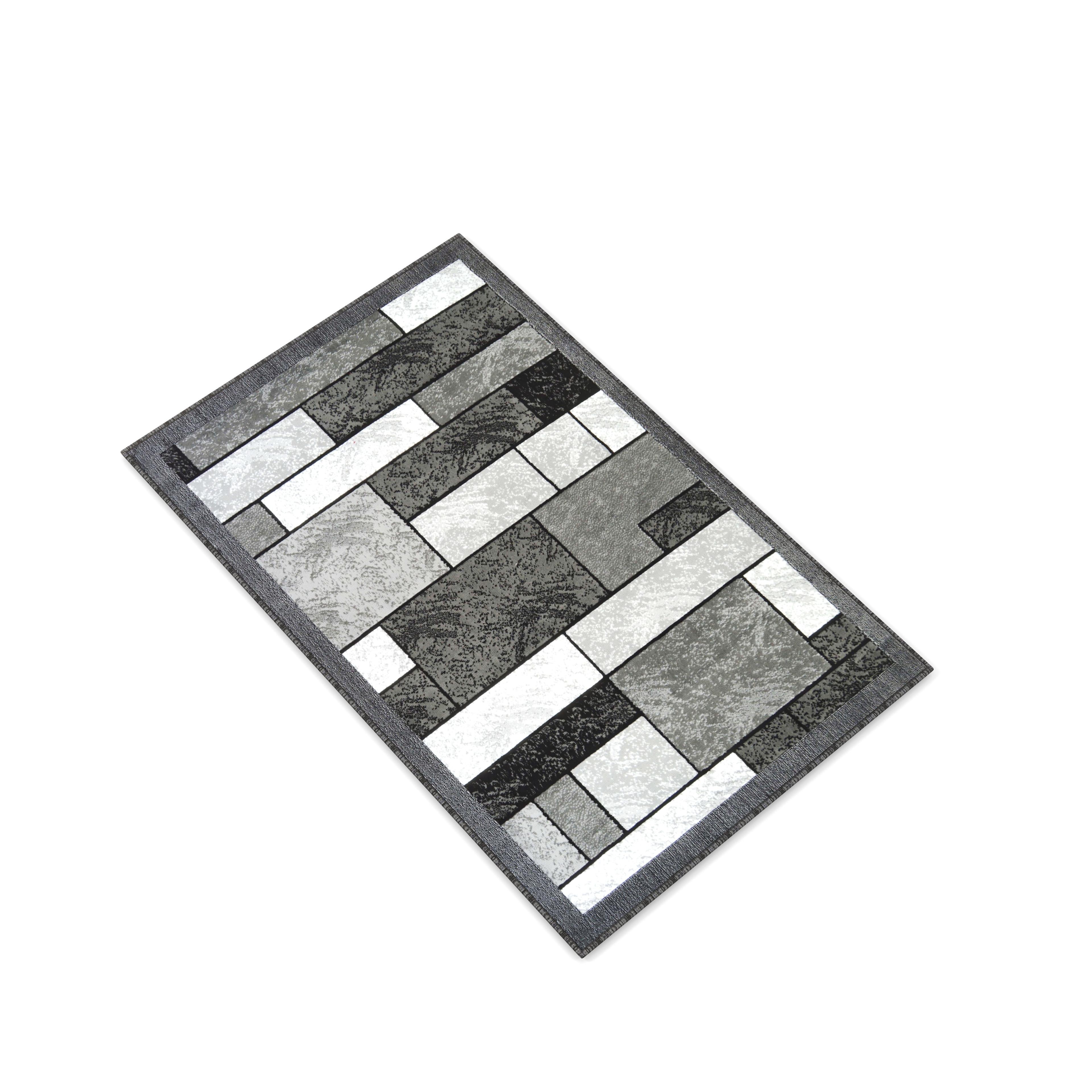 5  x 8  Rima Area Rug - Grey/Black