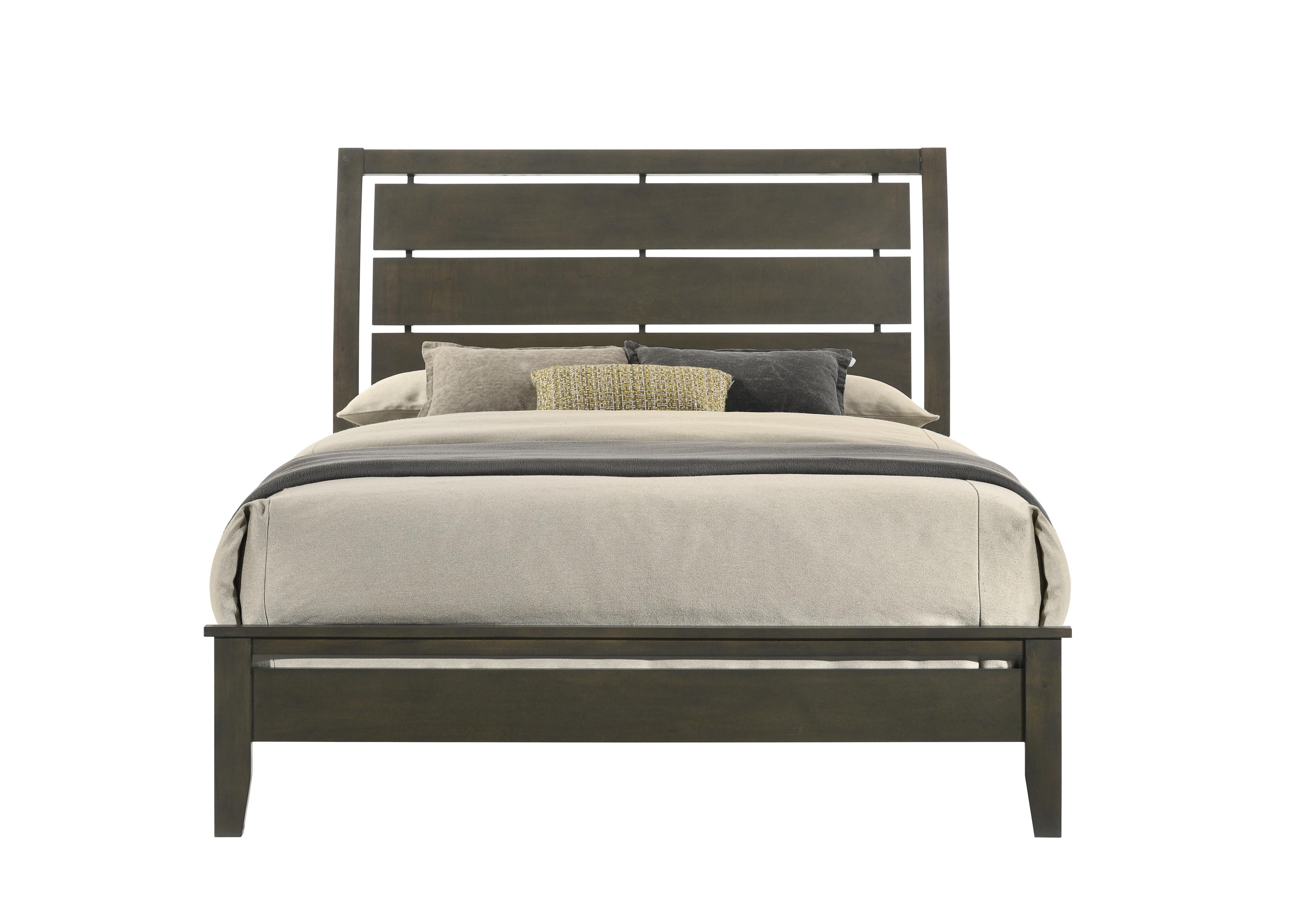 Linden Grey Queen Complete Bed