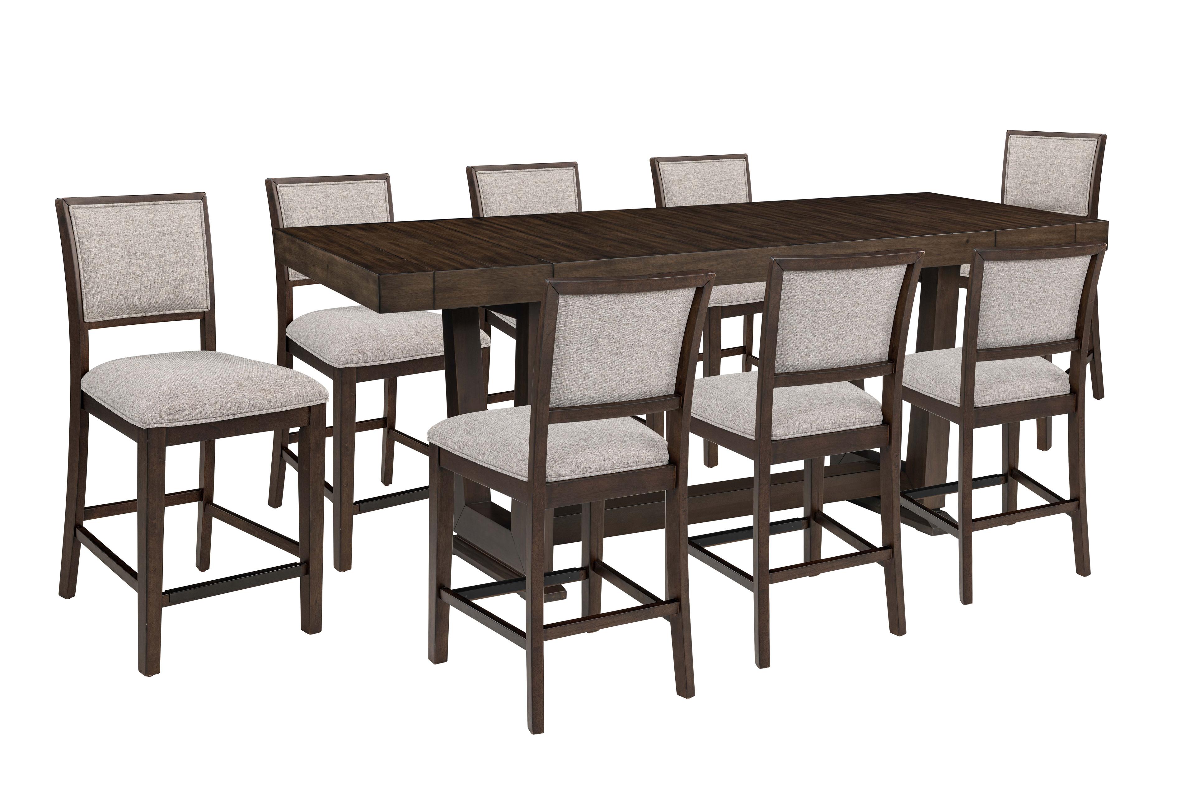 Kennedy Brown Counter Height 9PC Dining Set