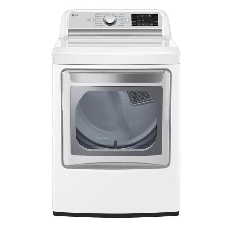 LG DLEX7900WE 7.3 Cu. Ft. Ultra Large High Efficiency Electric Dryer with SteamDryer™ in White