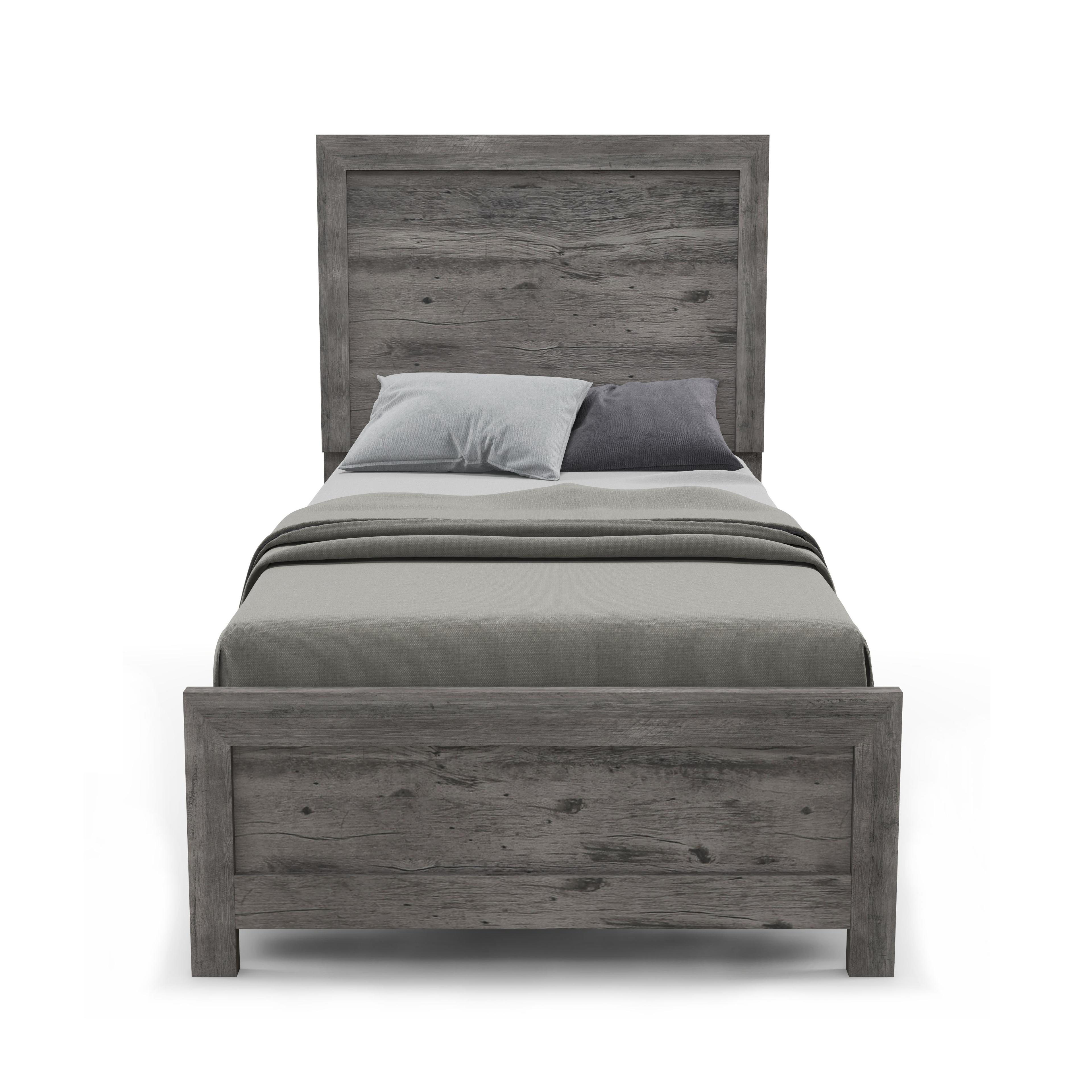 Langston Twin Grey Complete Bed
