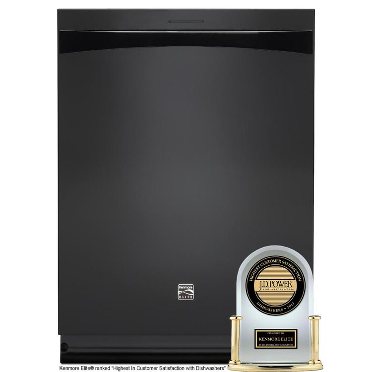 Kenmore Elite 12789 24" Built-In Dishwasher - Black