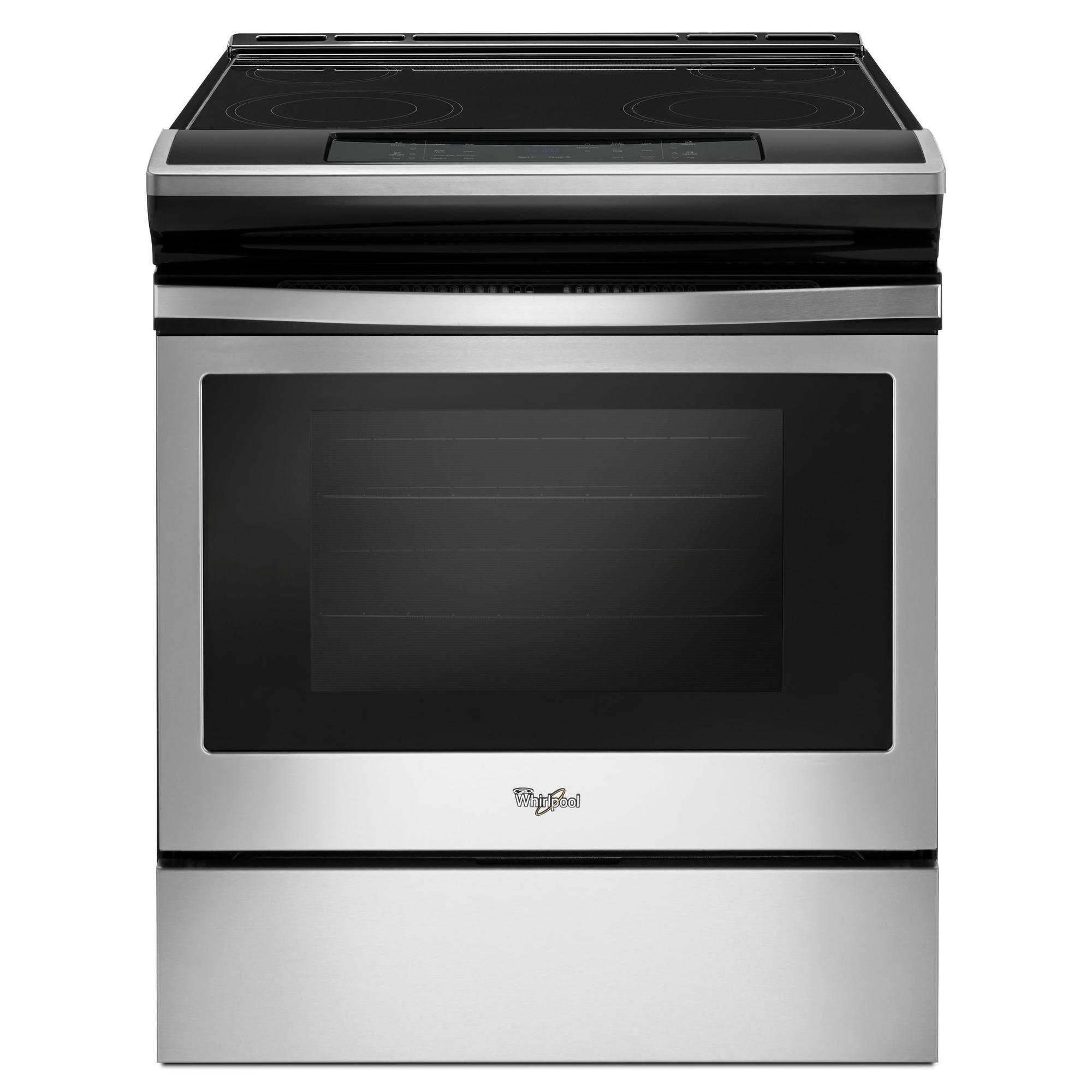Whirlpool WEE510S0FS 4.8 Cu. Ft. Electric Range w/ Guided Cooktop Controls - Stainless Steel