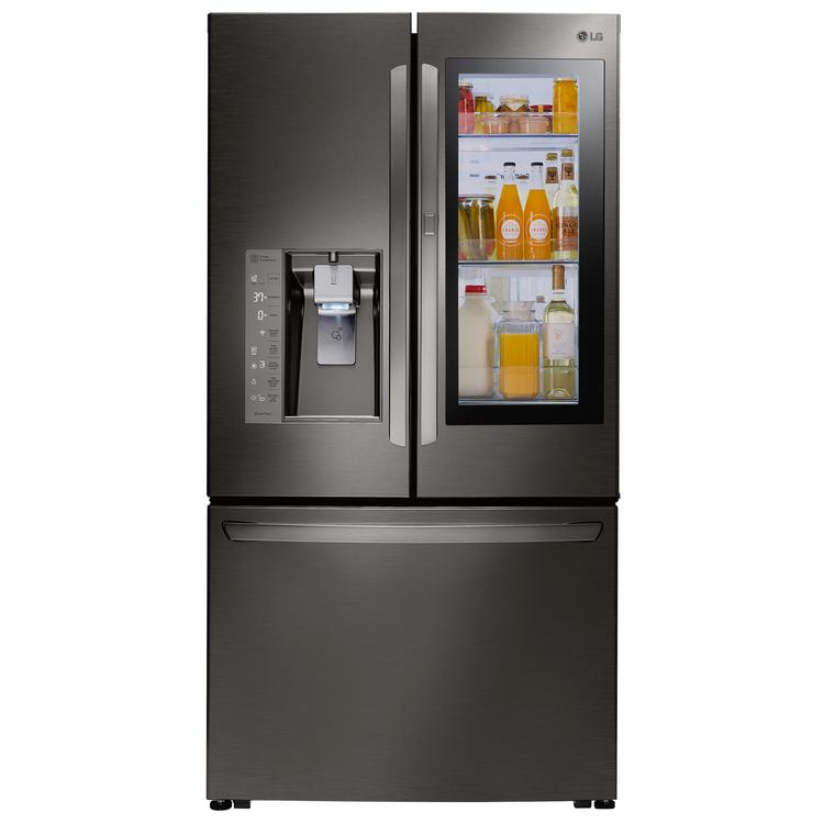 LG LFXC24796D 24 cu. ft. Smart Door-In-Door Refrigerator w/ InstaView – Black Stainless