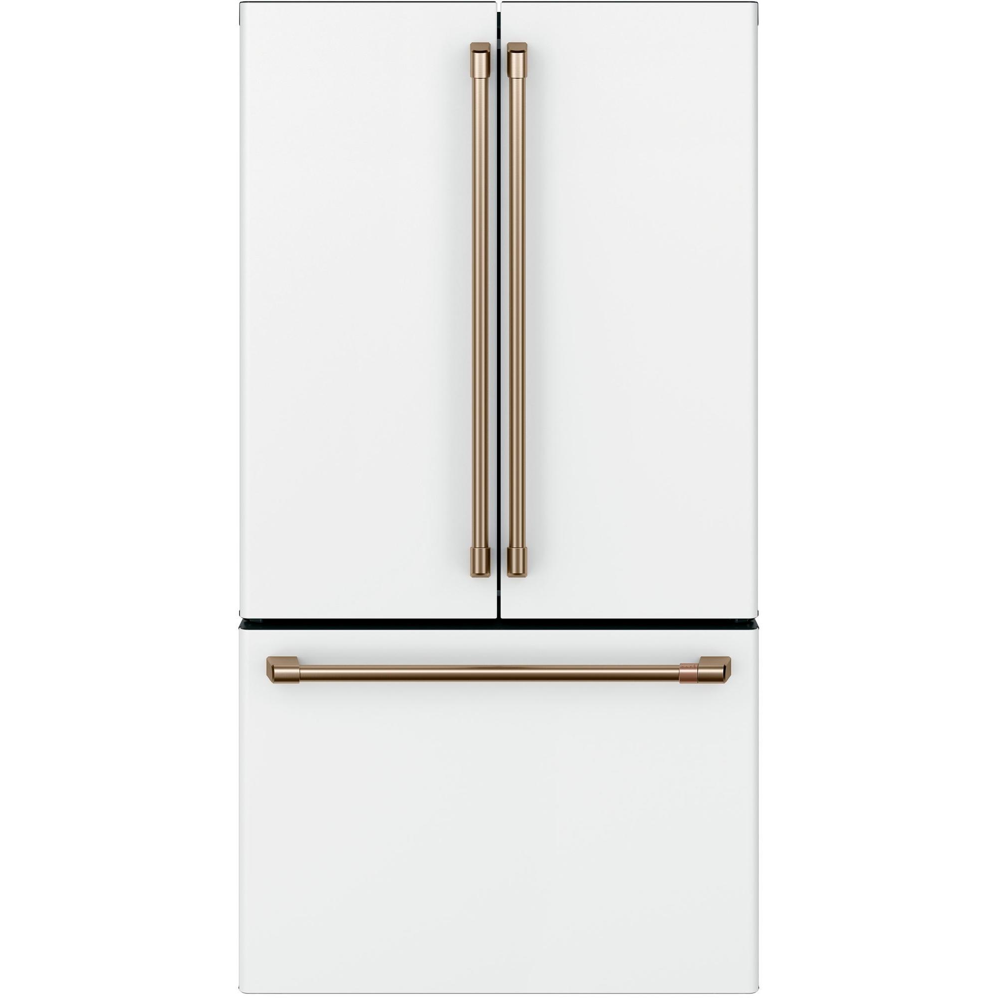 Cafe Café CWE23SP4MW2 23.1 Cu. Ft. Counter-Depth French-Door Refrigerator in Matte White