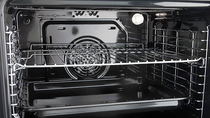 spotless oven using self-clean option
